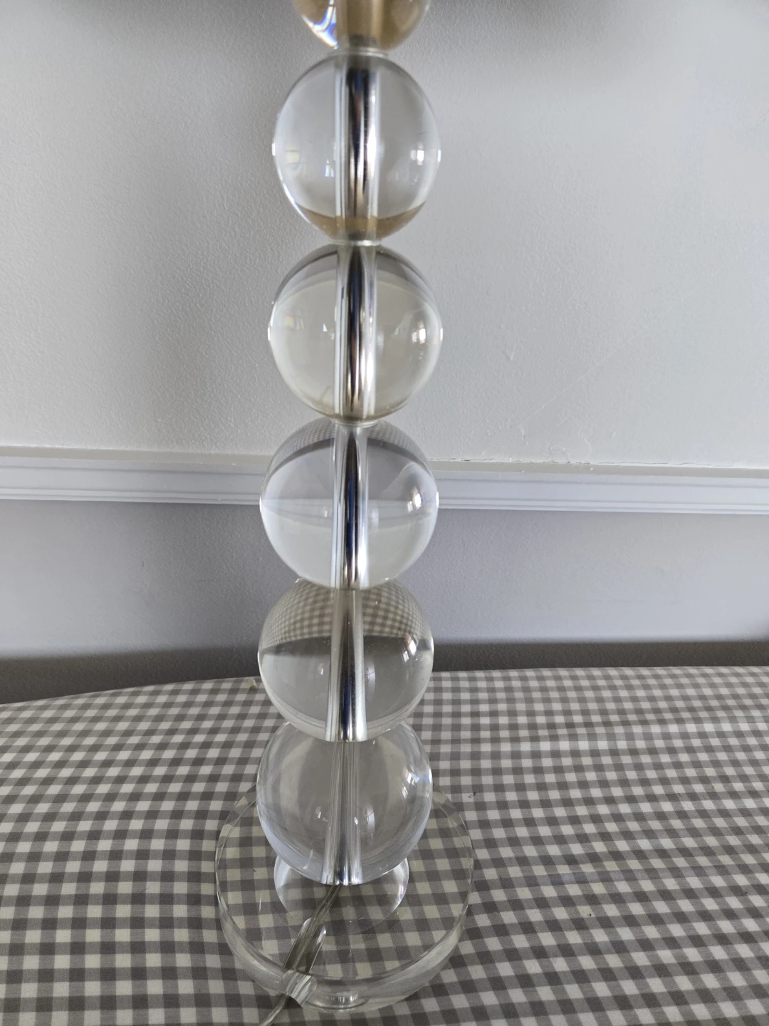 Stacked Crystal Ball Table Lamp - photo 2