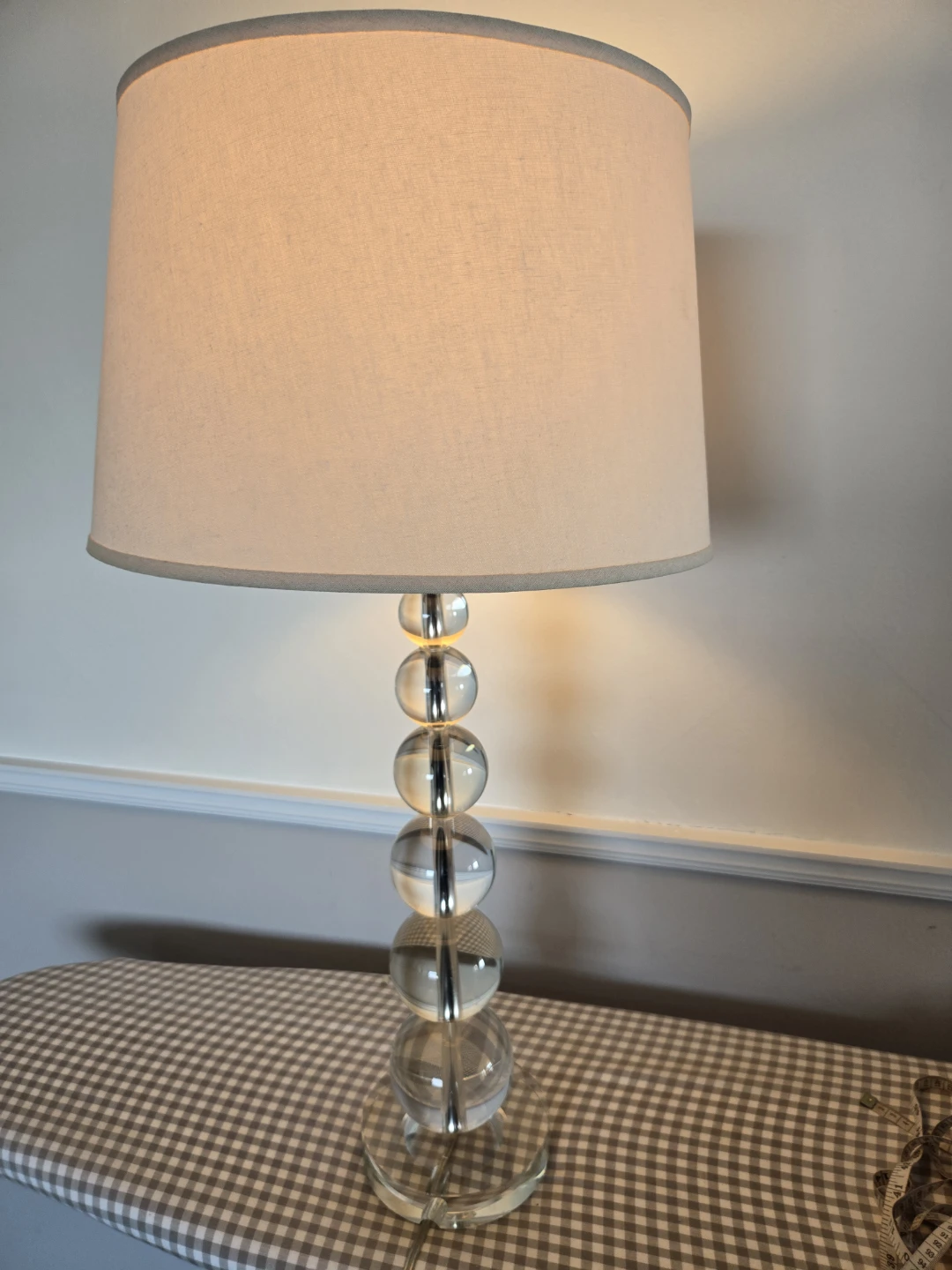 Stacked Crystal Ball Table Lamp - photo 4