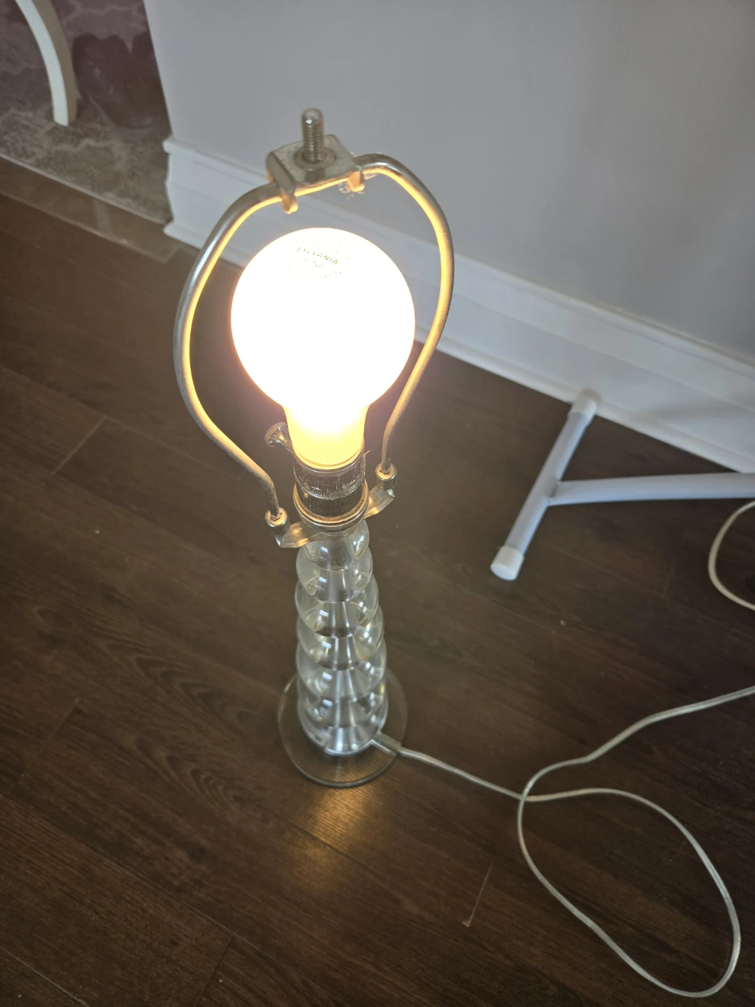 Stacked Crystal Ball Table Lamp - photo 5