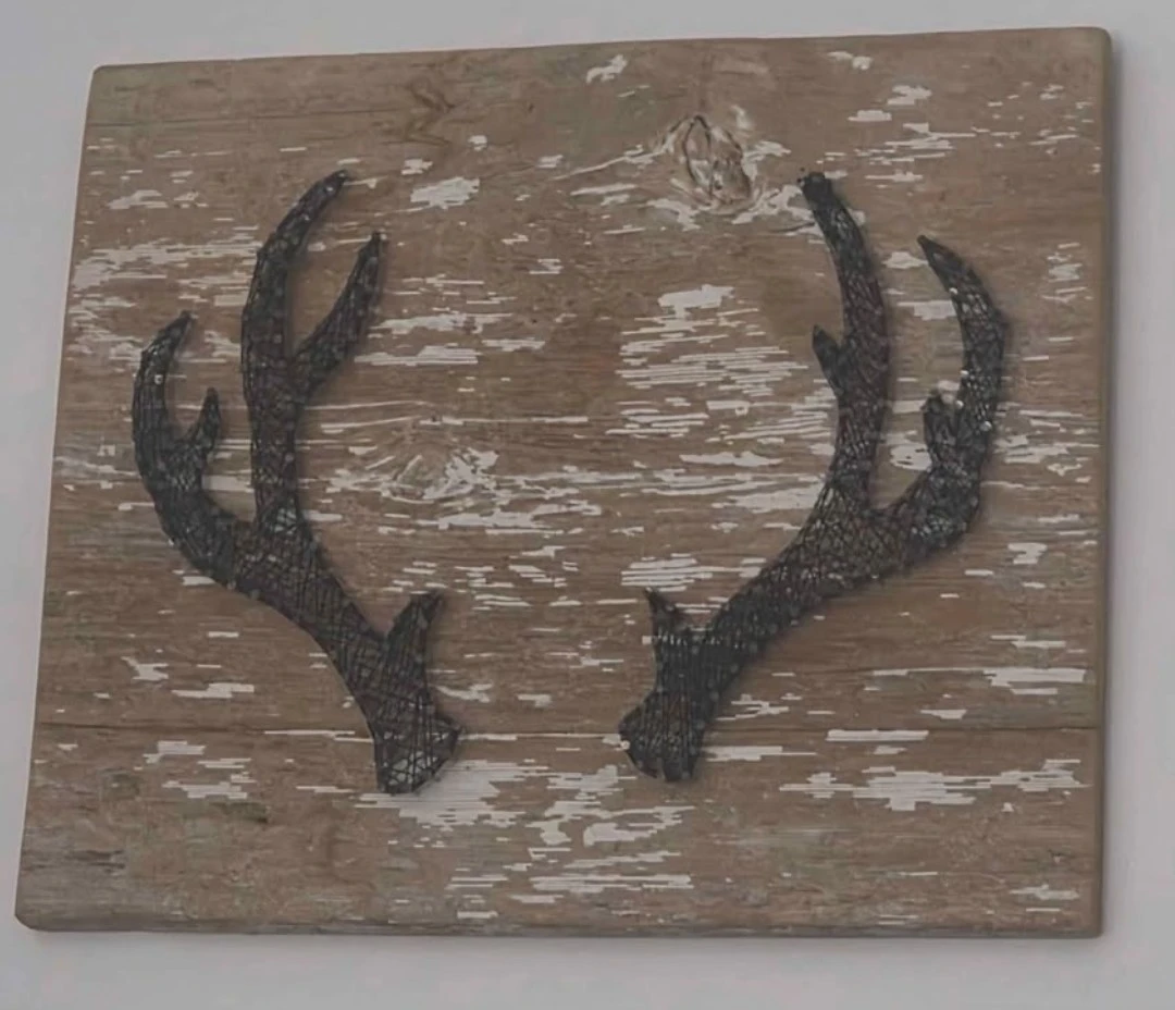 Rustic Wood Antler Wall Decor