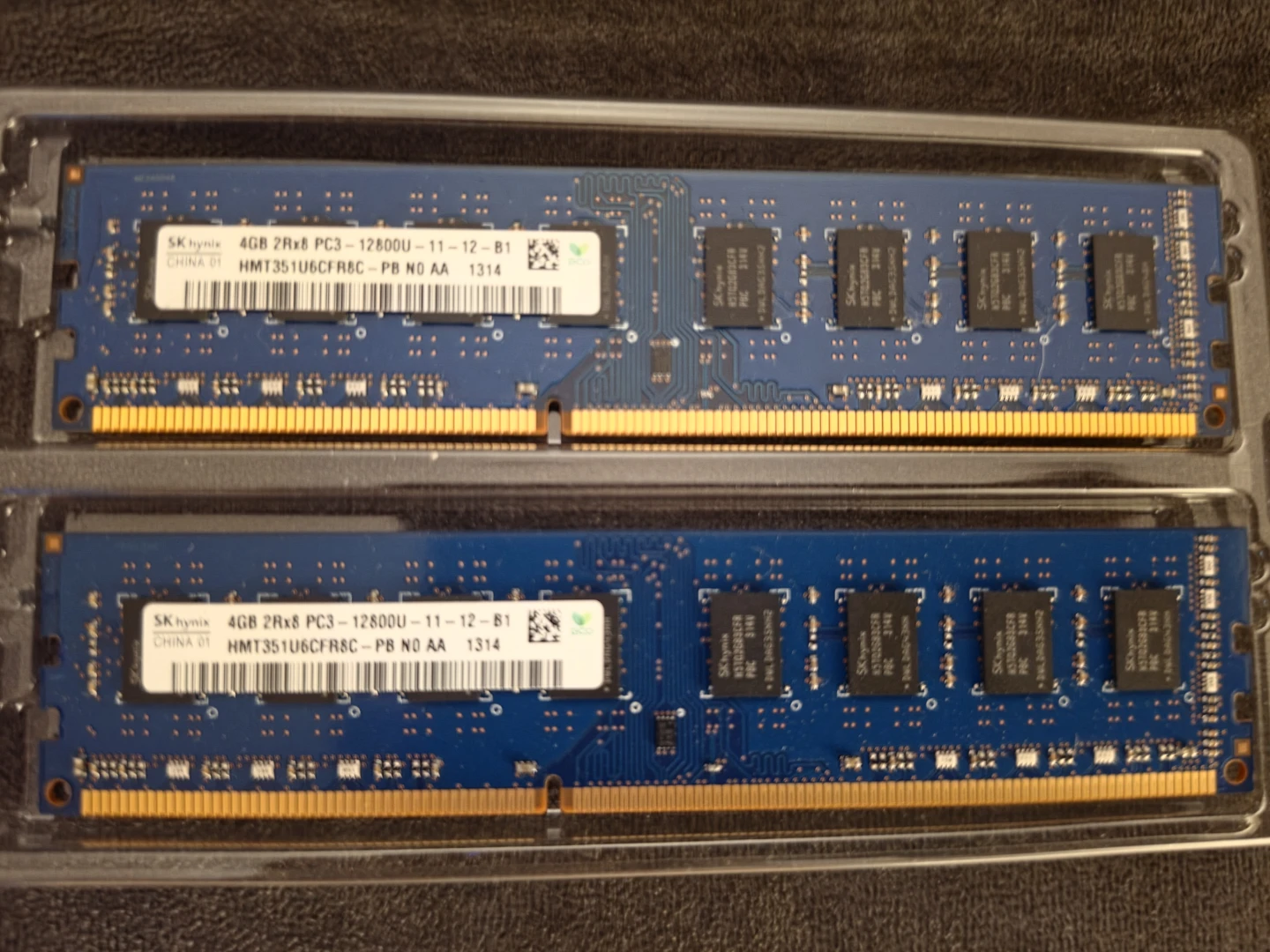 2x SK Hynix 4GB PC3-12800 DDR3 RAM Modules