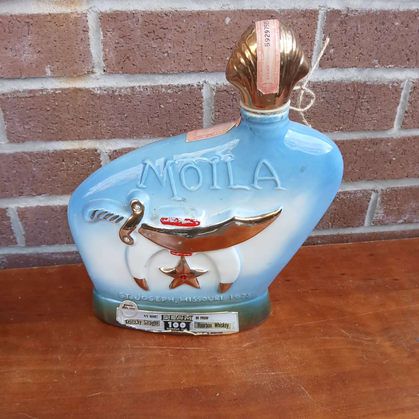 Beam Moila Bourbon Whiskey Decanter 1975 - photo 2