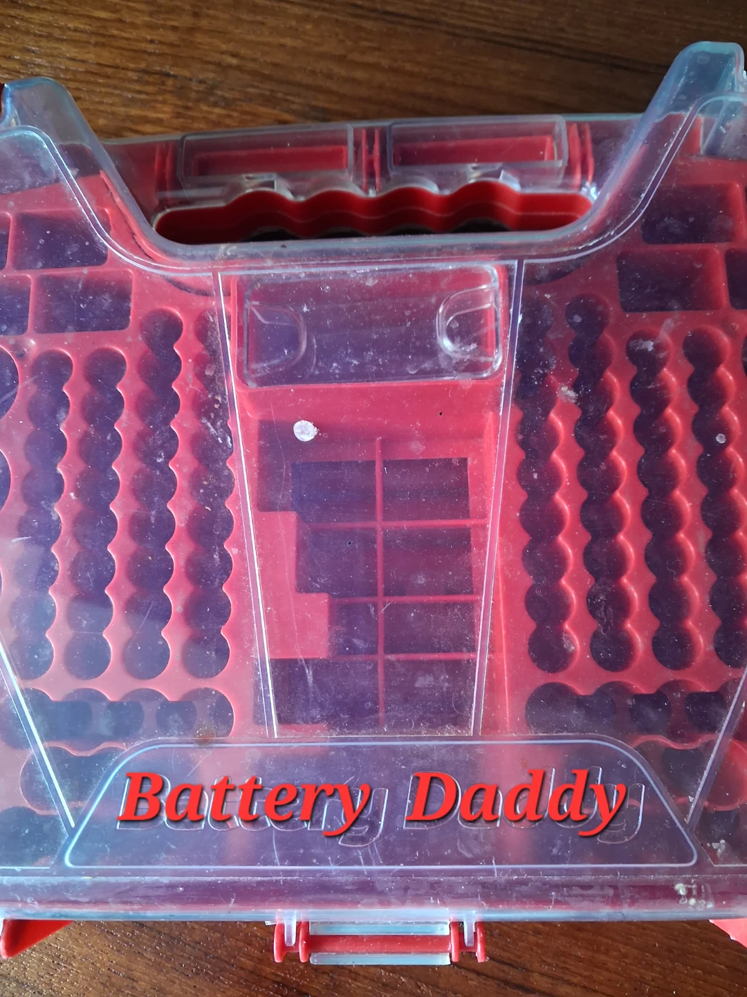Battery Daddy Organizer Case Red