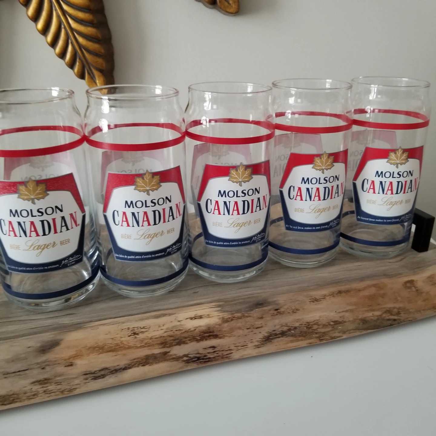 Set of Vintage Molson Canadian Pint Gasses - photo 3