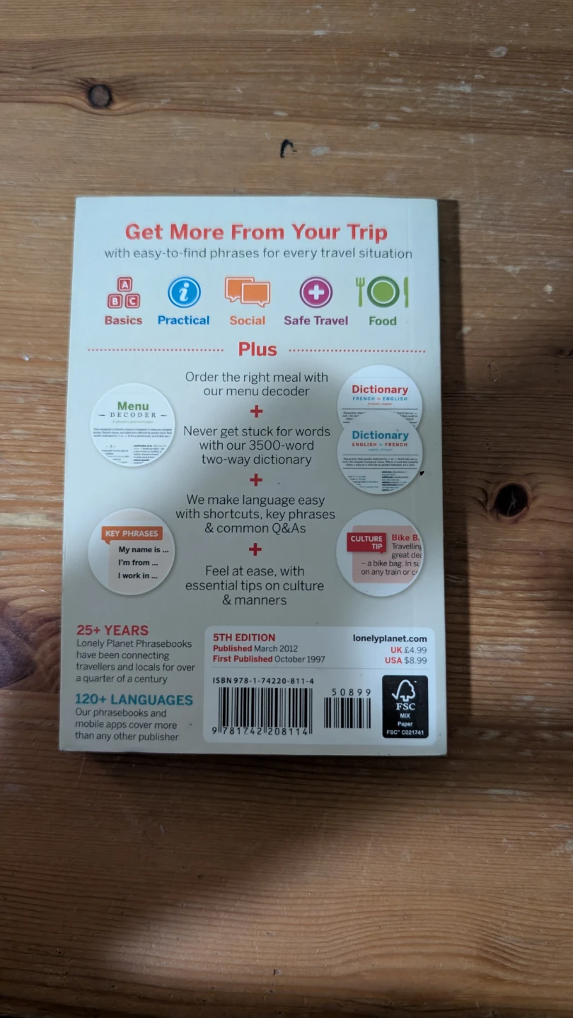 Lonely Planet French Phrasebook & Dictionary - photo 2