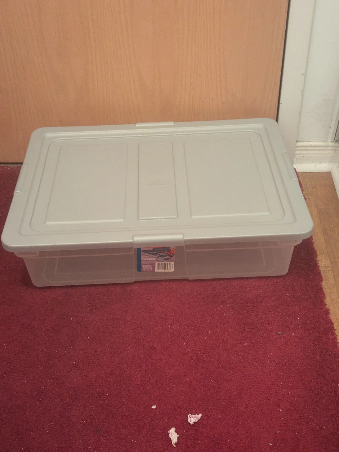 Rubbermaid Clear Box Storage Container