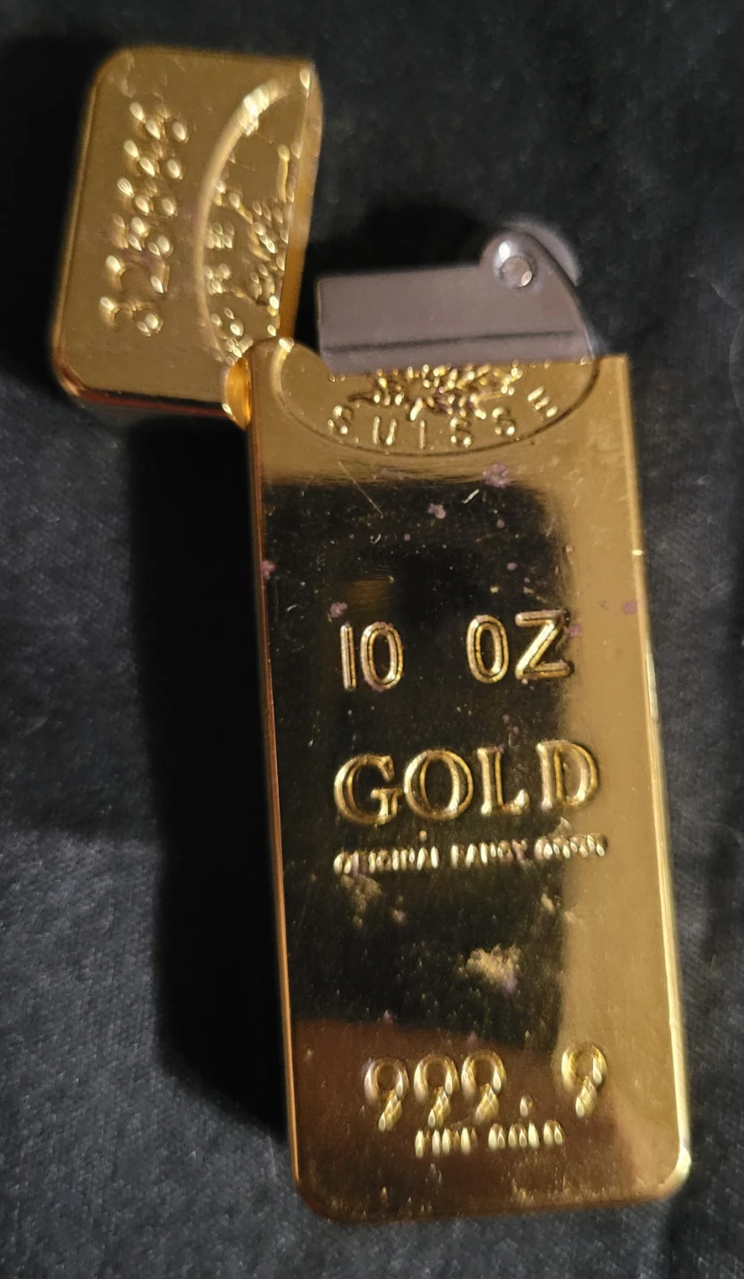 Credit Suisse 10 oz Gold Bar Lighter - photo 2
