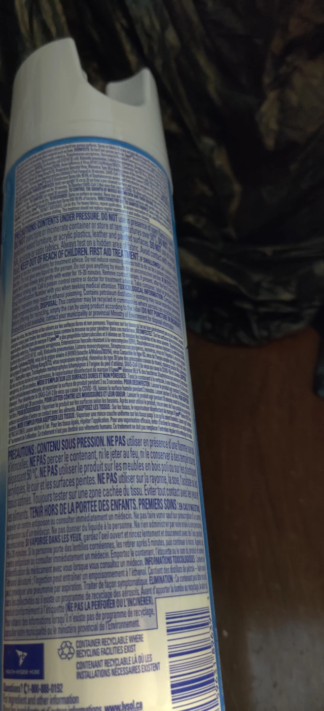 Lysol All In One Disinfectant Spray - Crisp Linen x2 - photo 4