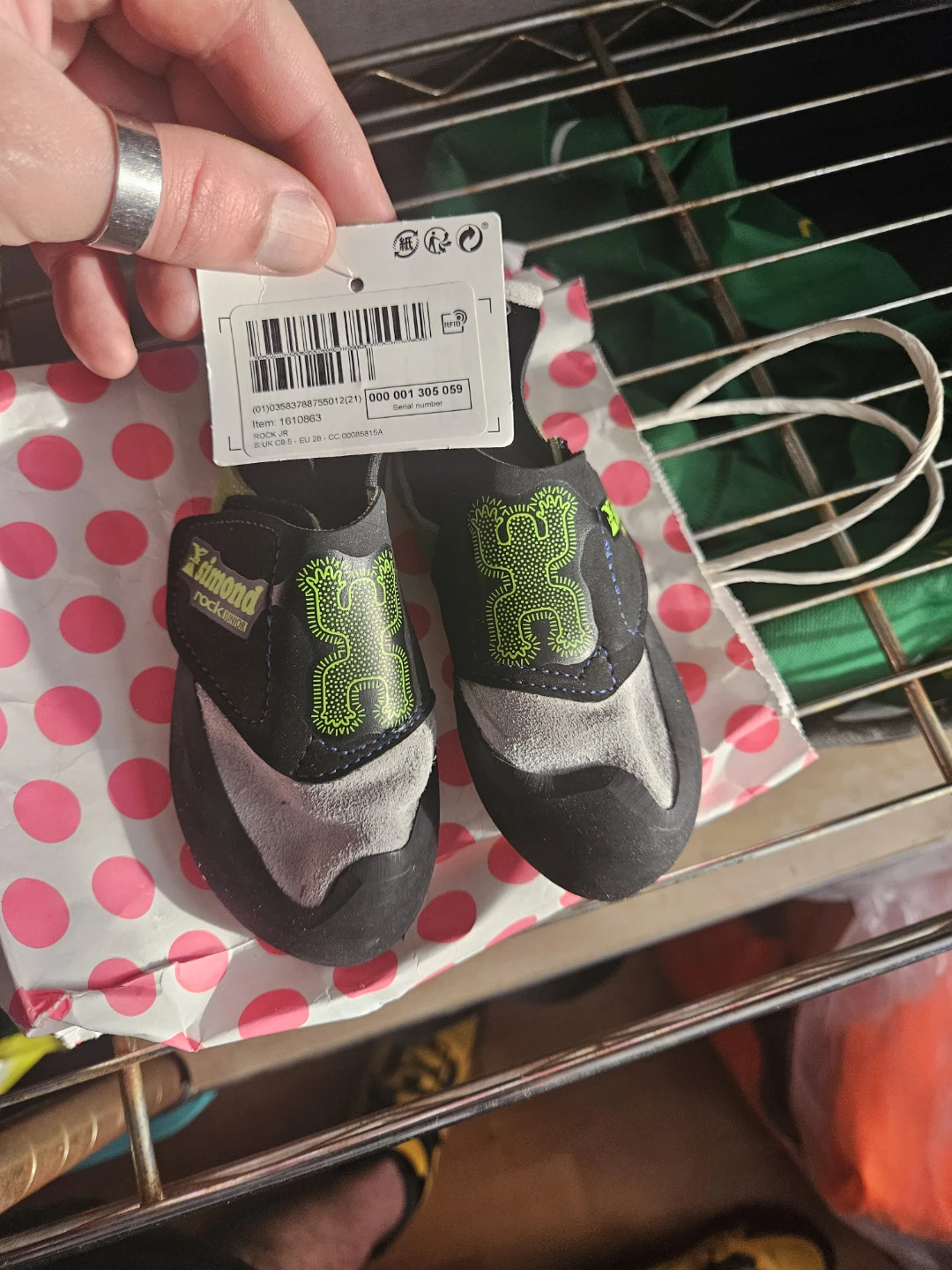 Never used. Simond Rock Junior Climbing Shoes