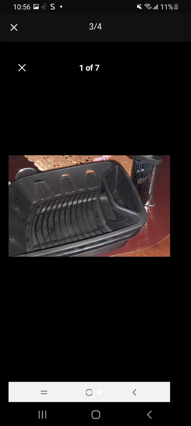 Black Dish Rack with Utensil Holder