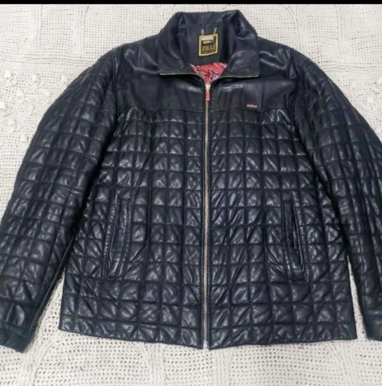 Zilli Black Quilted Leather Jacket
