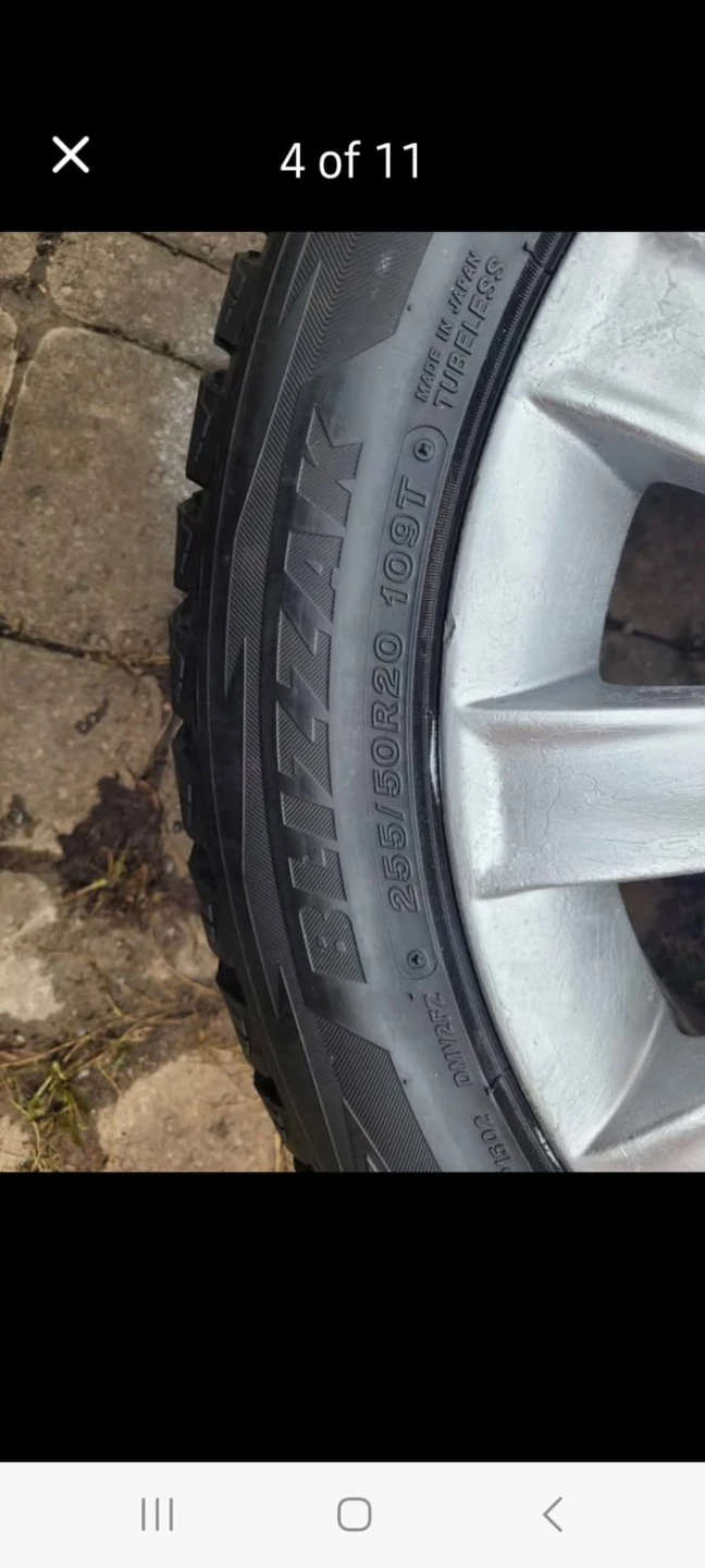 Bridgestone Blizzak Winter Tires 255/50/R20