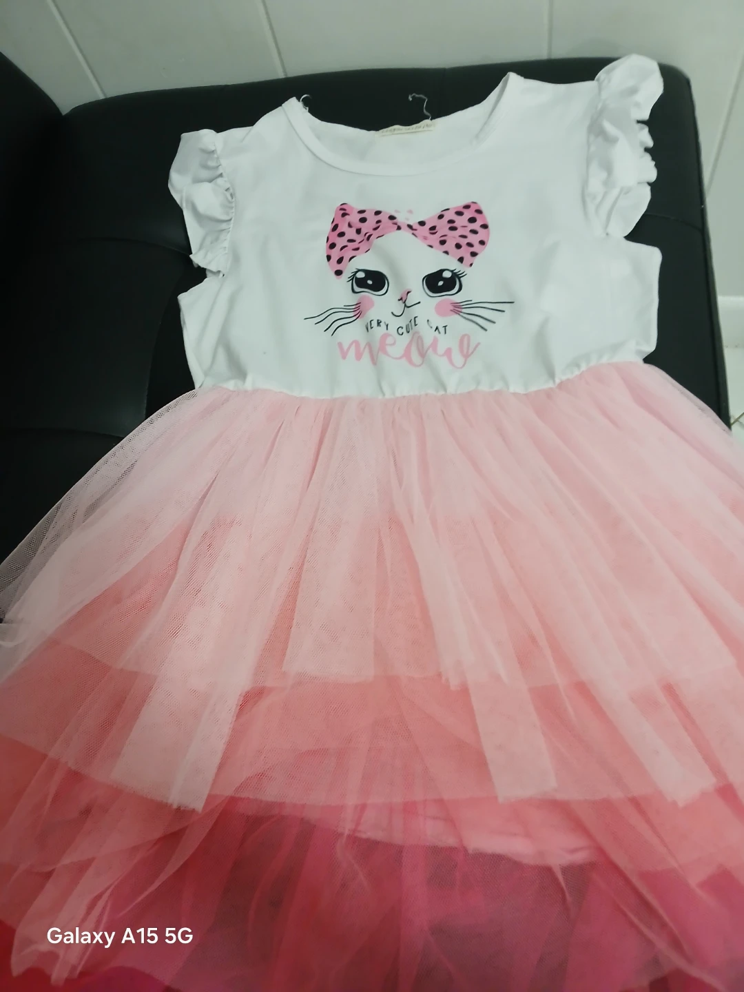 Kids Pink Cat Tutu Dress