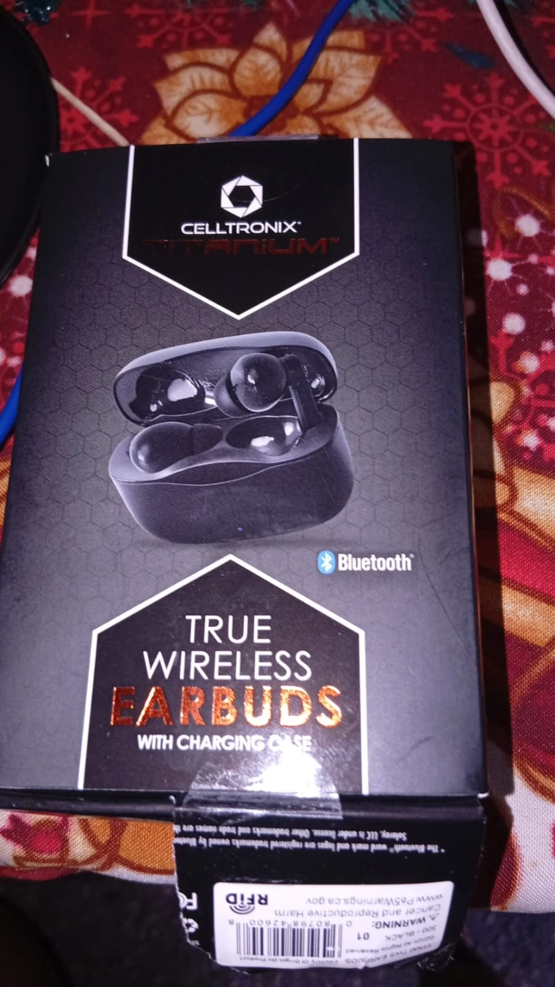 Celltronix Titanium True Wireless Earbuds with Charging Case