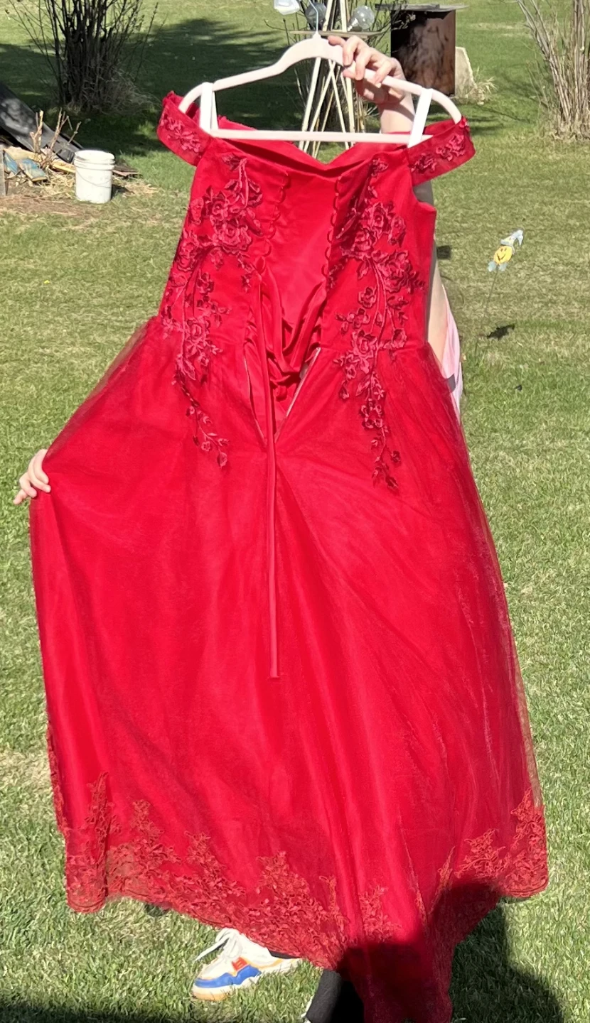 Red Graduation / Prom Dress - photo 3