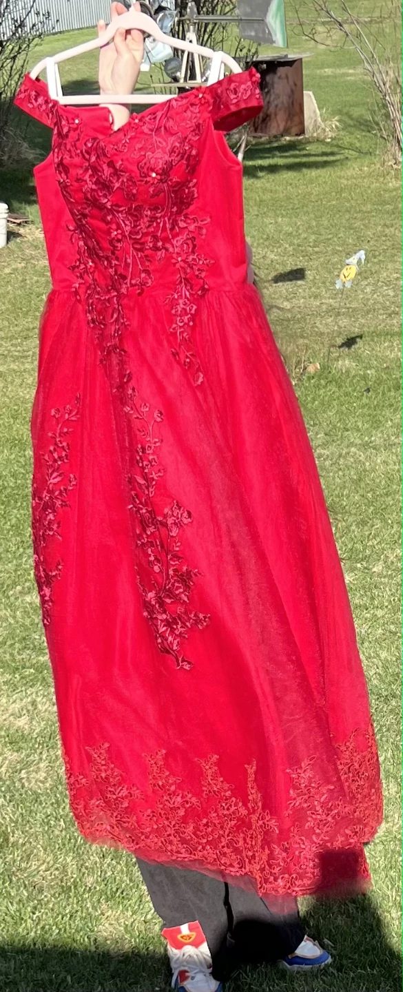 Red Graduation / Prom Dress - photo 4