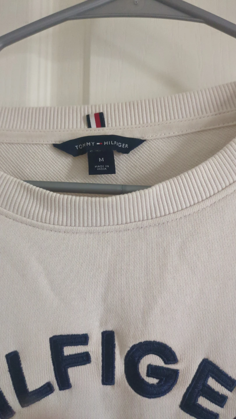 Tommy Hilfiger Cream Crewneck Sweatshirt - Size M - photo 2