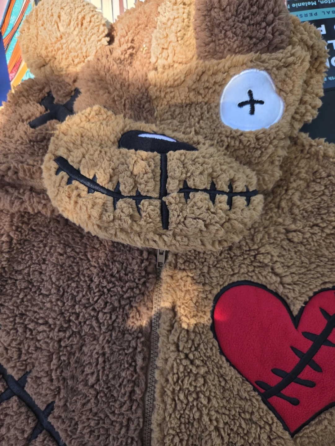 Brown Teddy Bear Onesie Pyjamas - photo 3