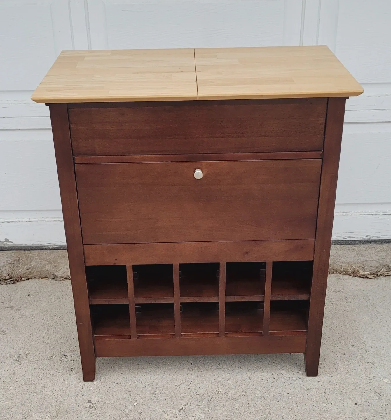 Butchers Block Wine Rack Island - photo 3