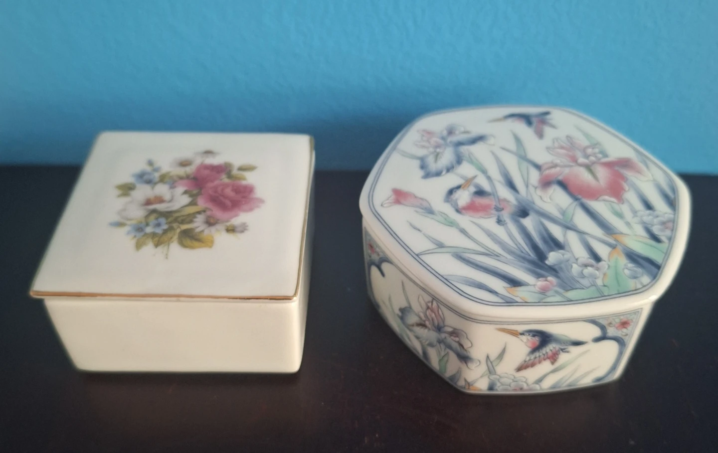 Vintage Porcelain Trinket Boxes made in Japan