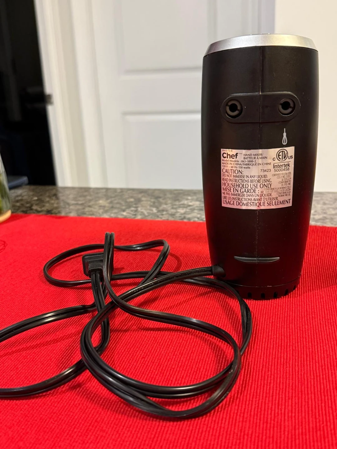 Master Chef Hand Mixer with Beatters and Dough Hooks - photo 4