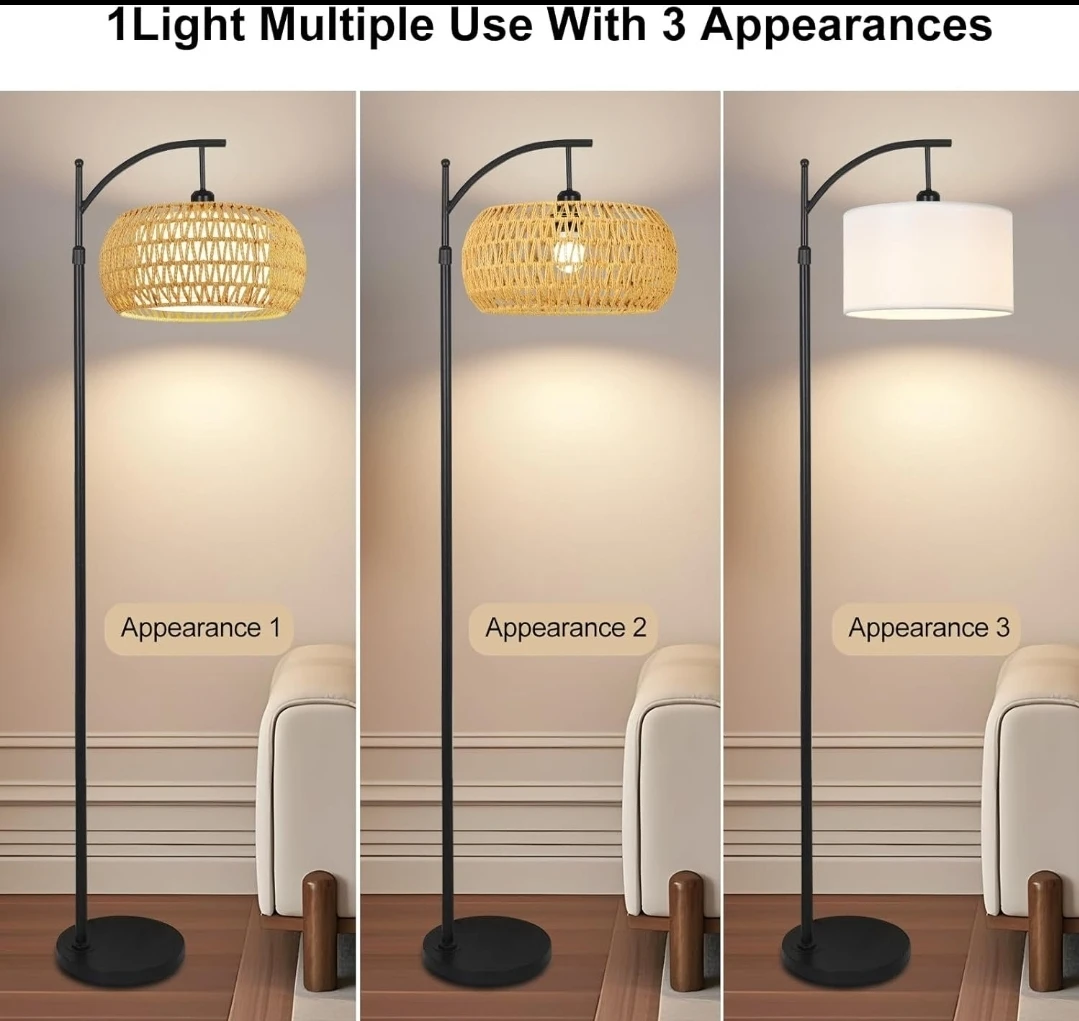 Woven Basket Floor Lamp - photo 3
