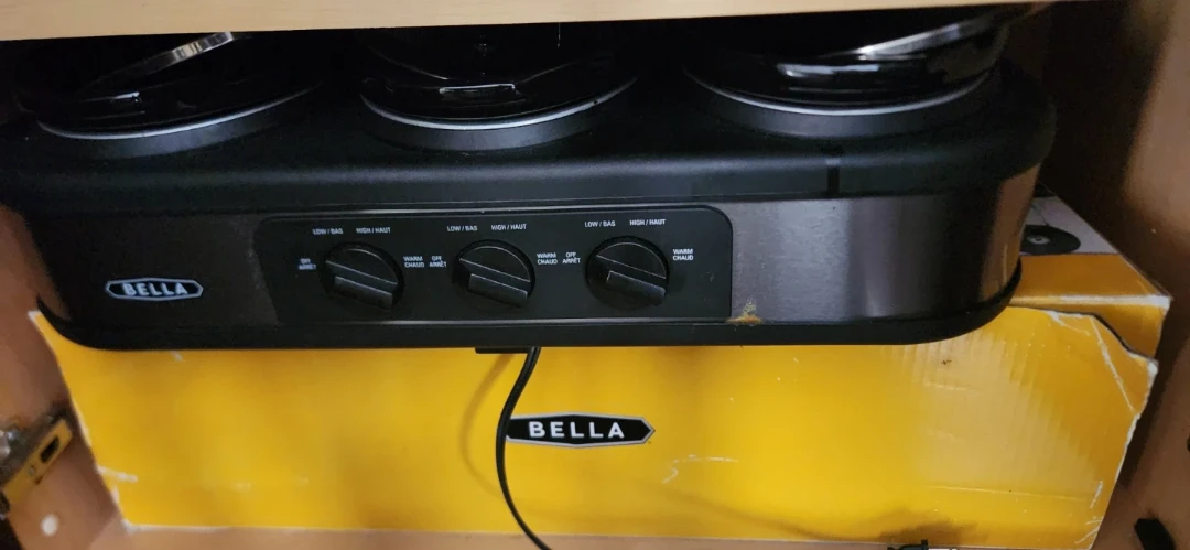 Bella Triple Slow Cooker Buffet