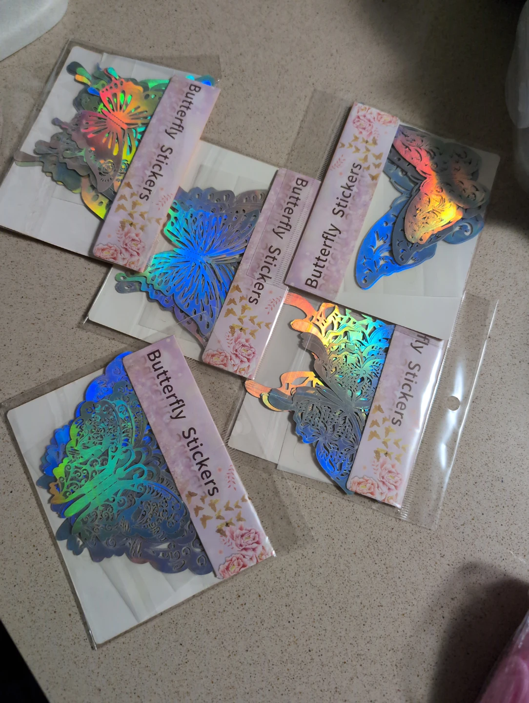 Holographic Butterfly Stickers - photo 2