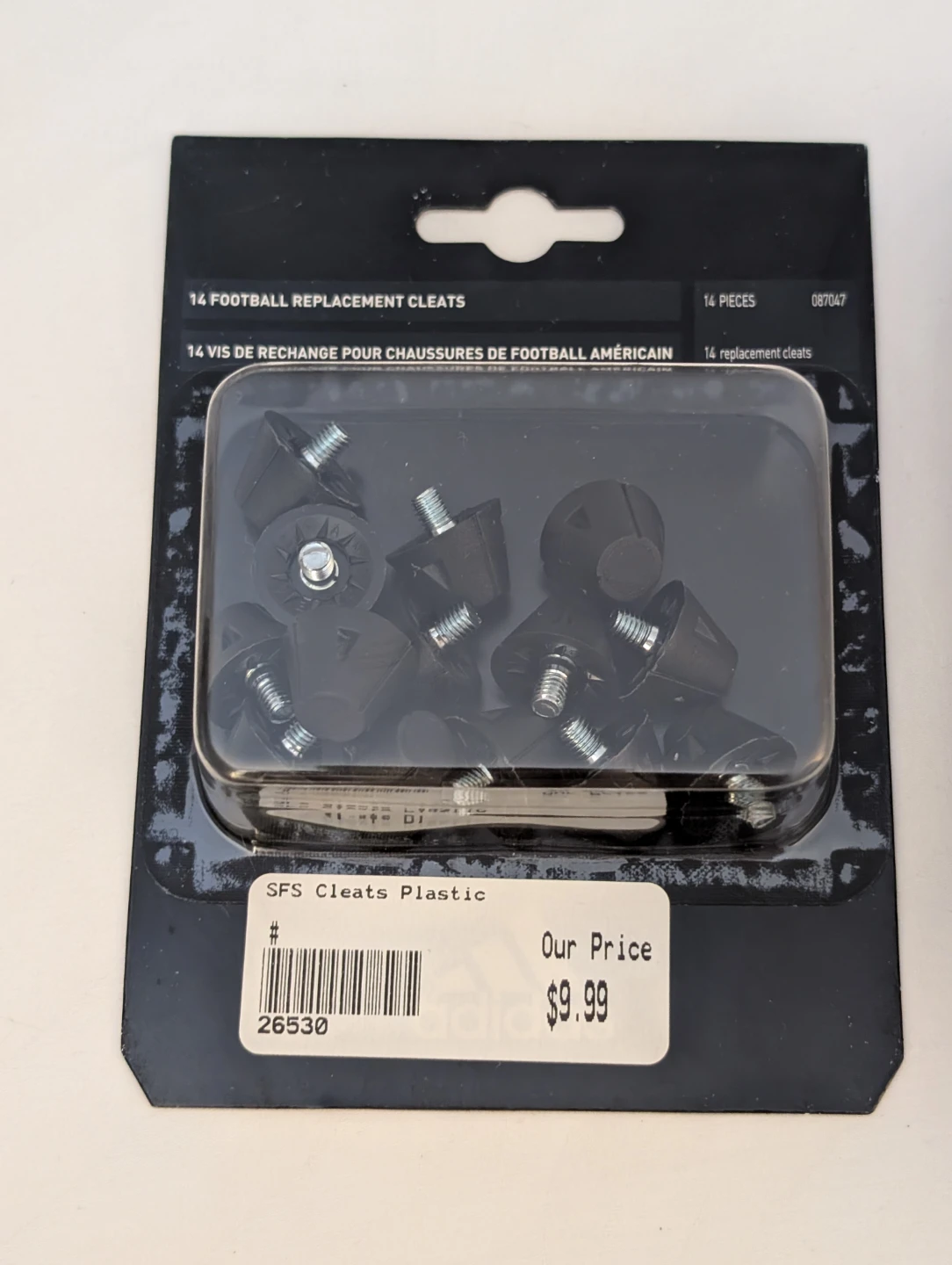 Adidas Black TPU Cleat Replacements - 14 Pieces - photo 2