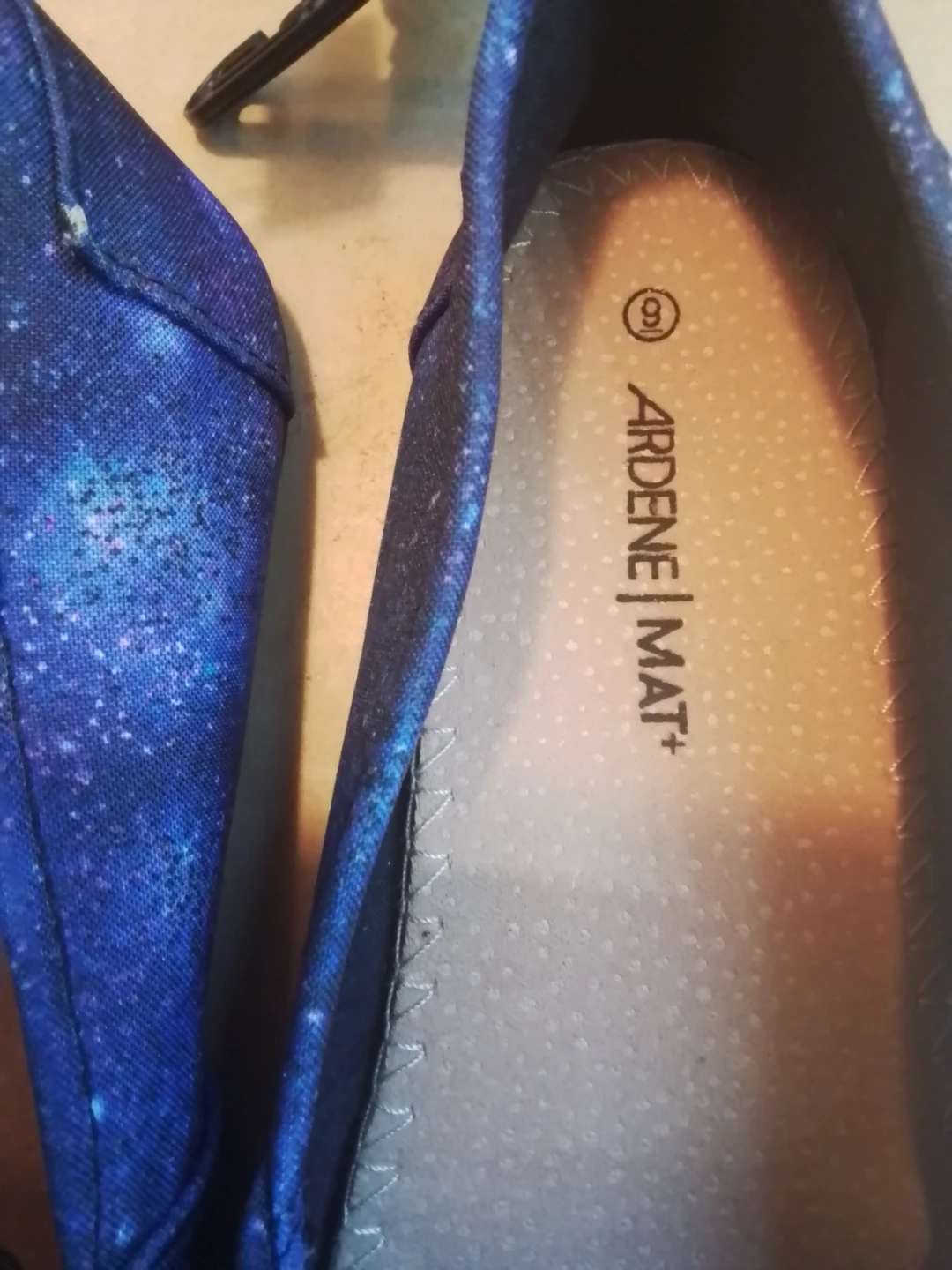 Ardene Galaxy Print Slip-On Flats - Size 9 - photo 3