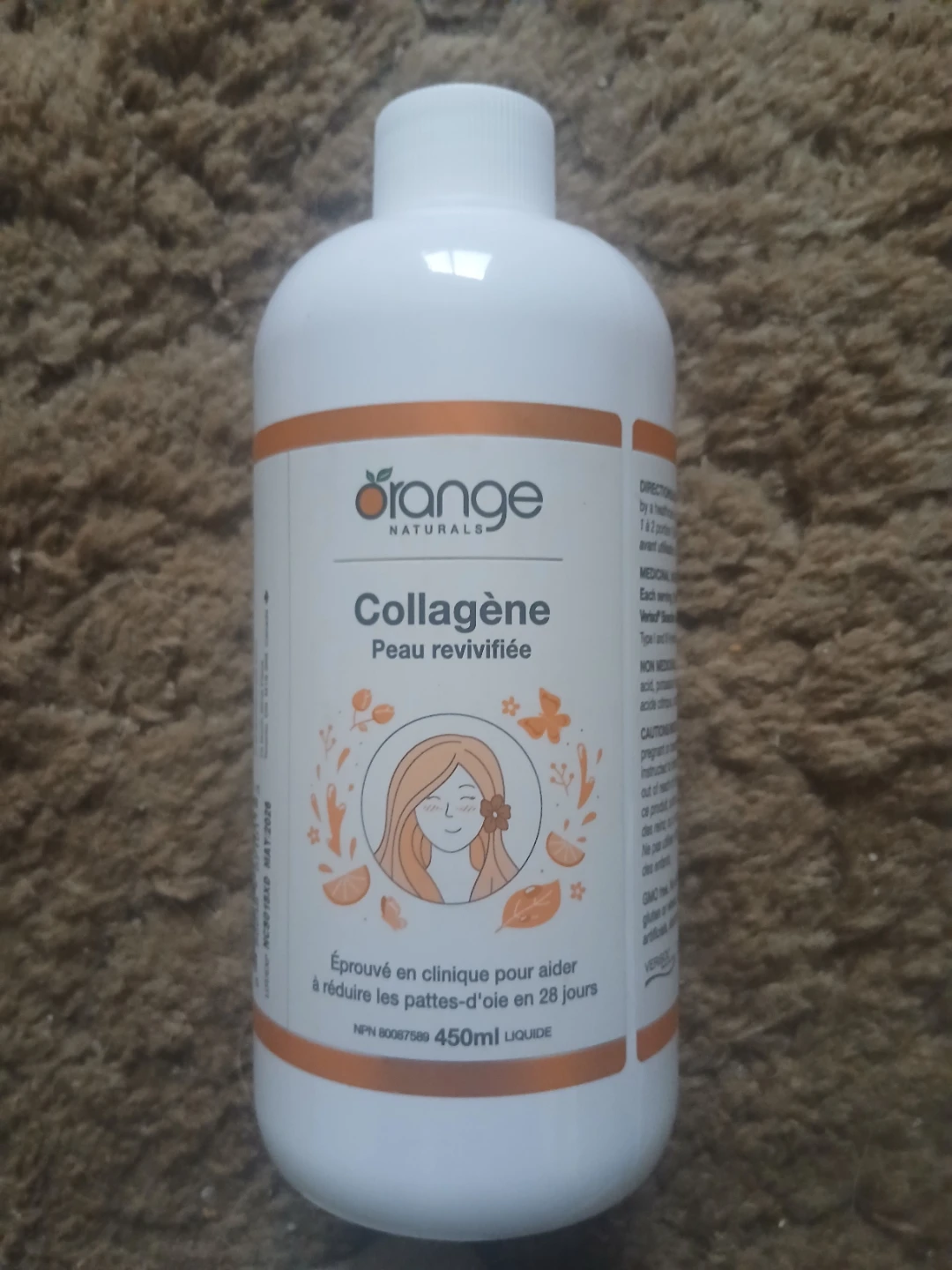 Orange Naturals Collagène Peau Revivifiée Liquid 450ml