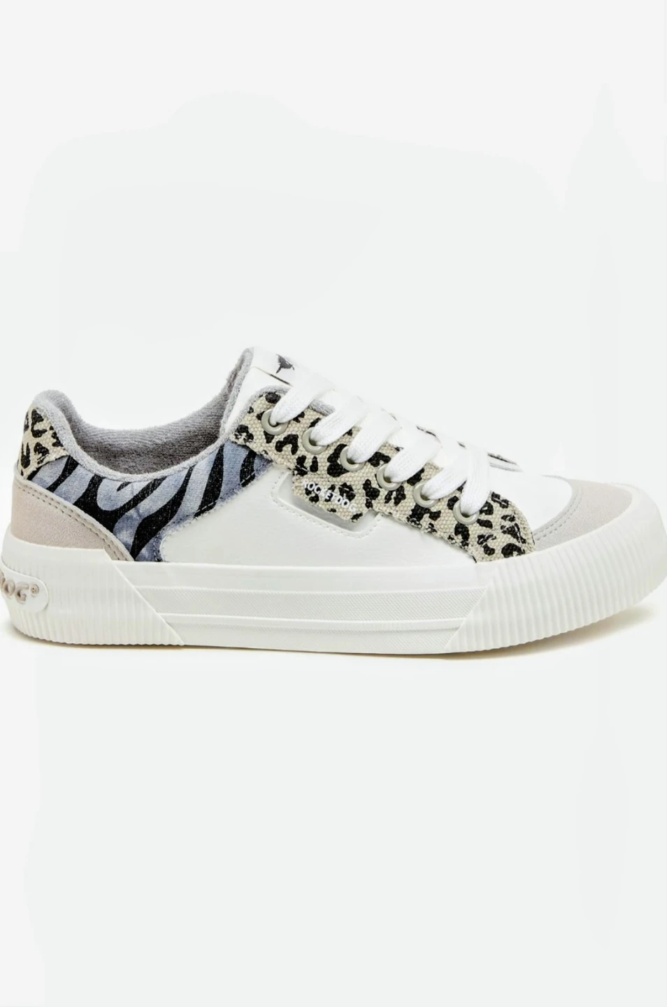 RocketDog Women's White Sneakers with Animal Print Accents - photo 3