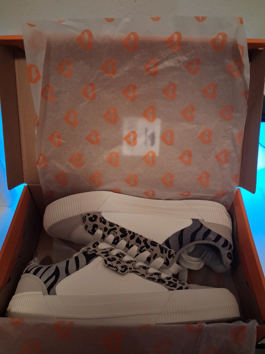 RocketDog Women's White Sneakers with Animal Print Accents - photo 4