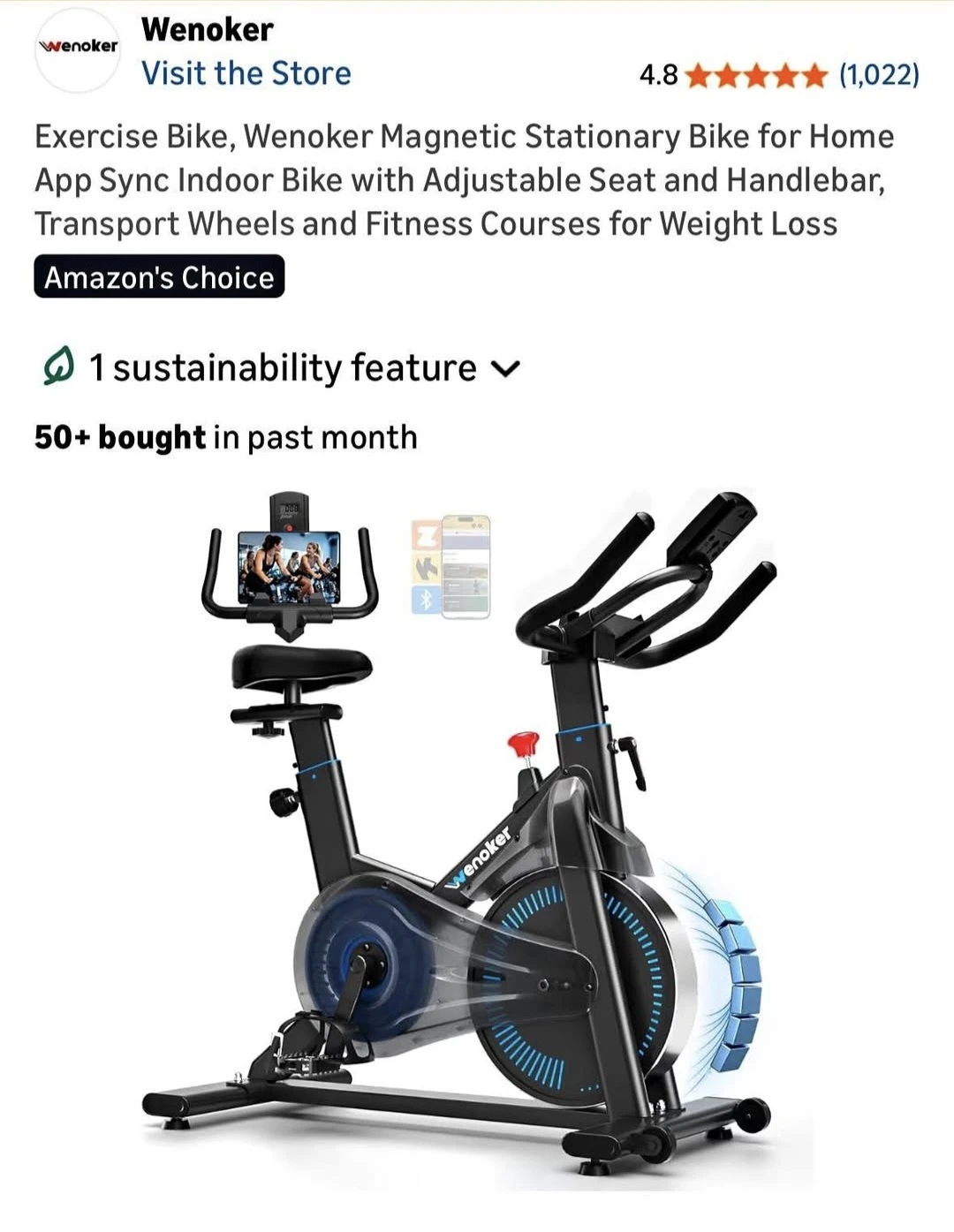 Wenoker JC302 Magnetic Exercise Bike