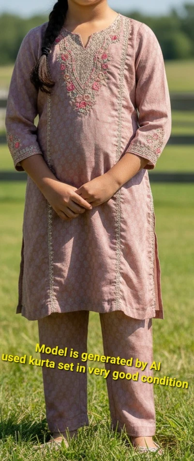 ETHNC KIDS Embroidered Tunic and Pants Set 9-10 yrs - photo 4