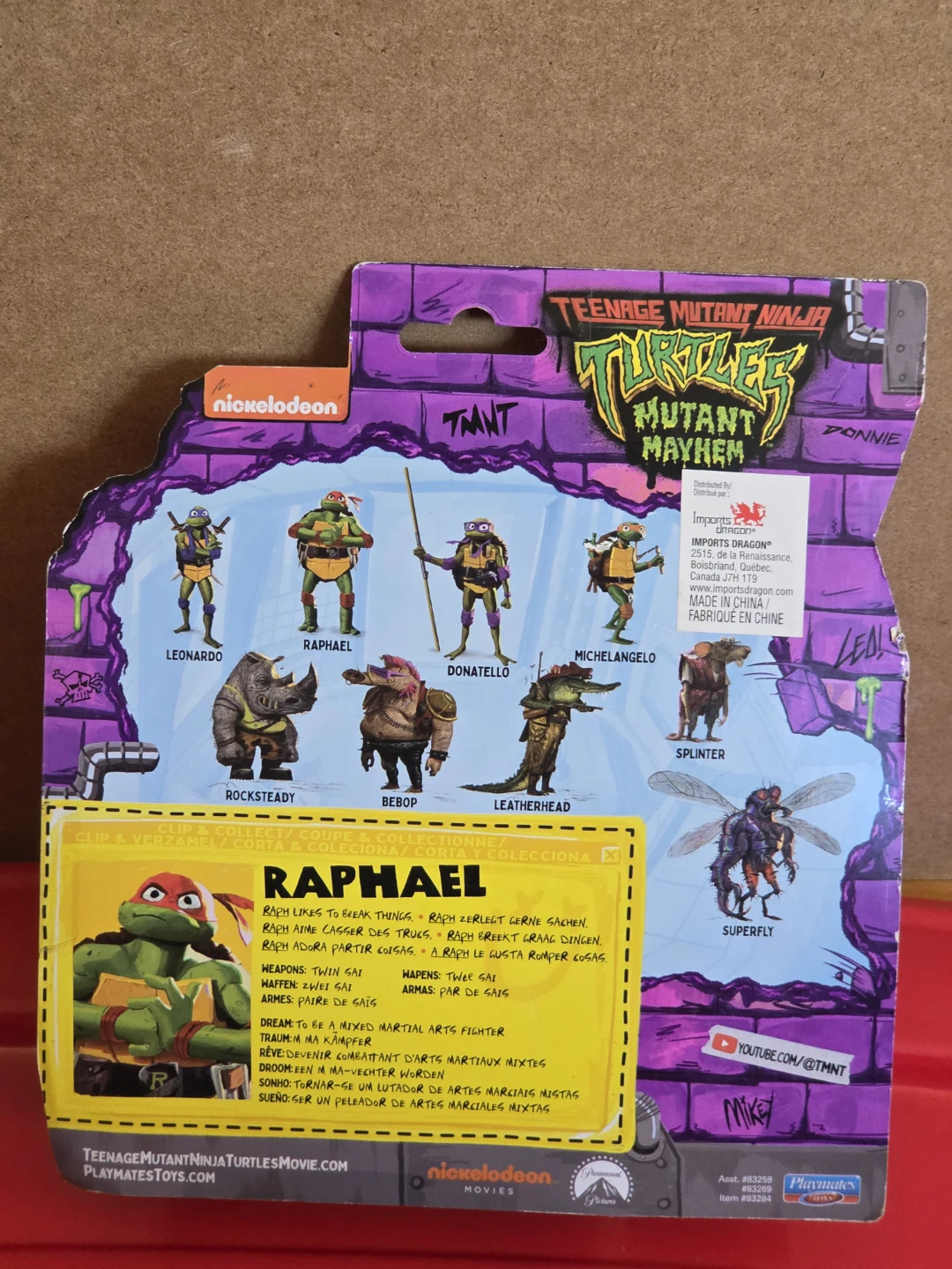Teenage Mutant Ninja Turtles Mutant Mayhem Raphael Action Figure - photo 2