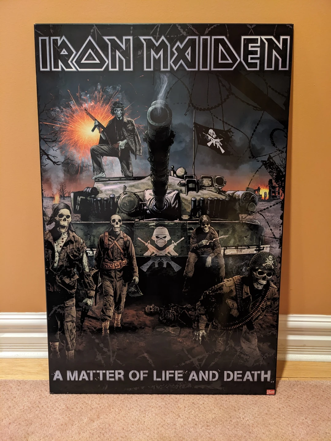 Iron Maiden A Matter of Life and Death Wooden Poster