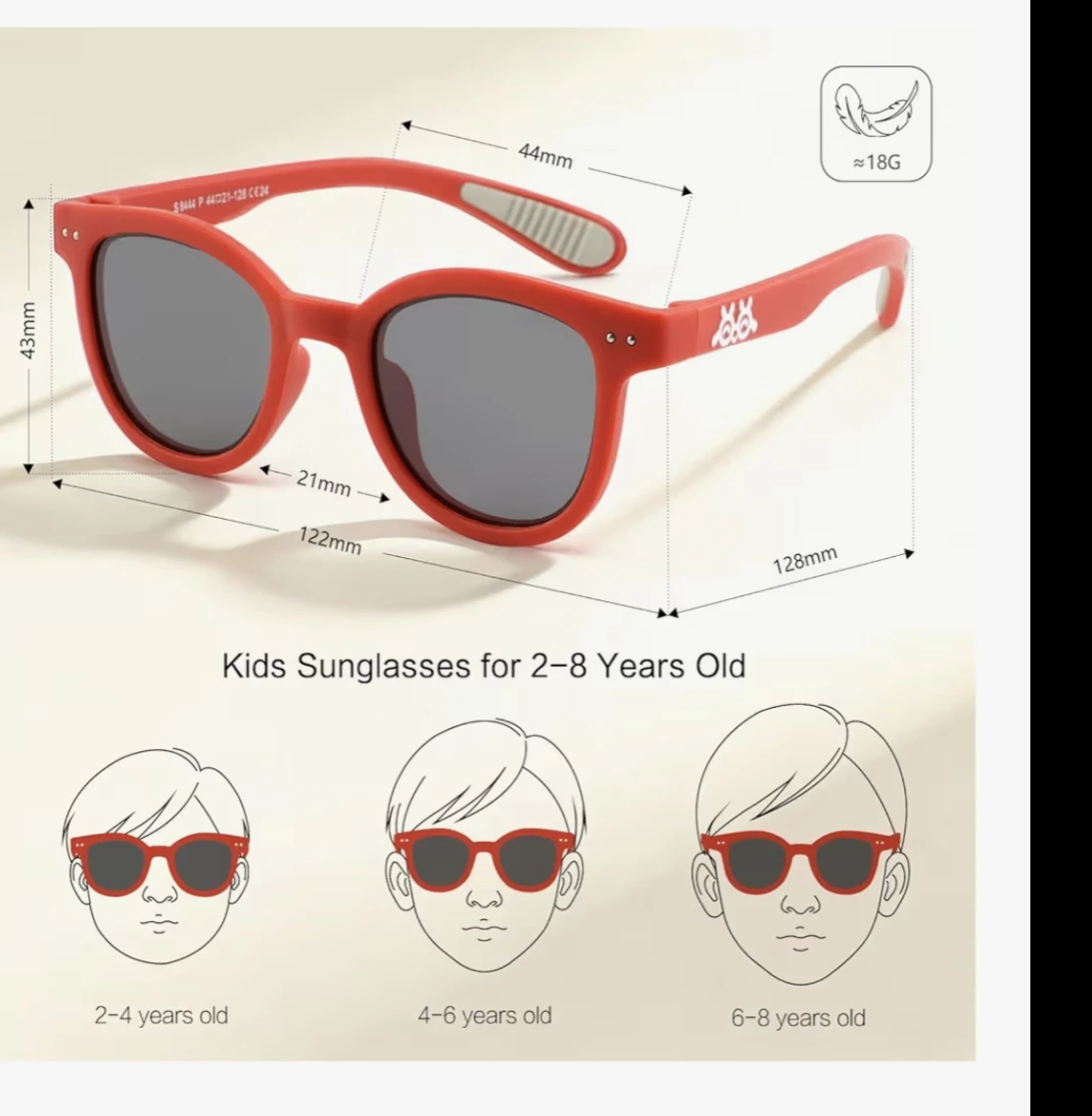 EyeBuddy Kids Sunglasses Red Blue UV Protection 2-8 Years Old - photo 3