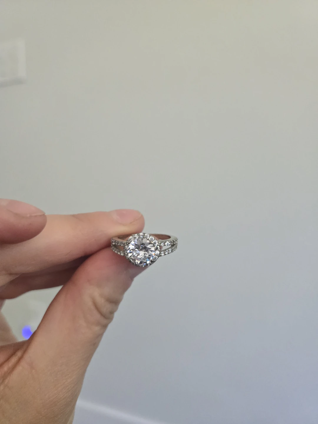 Sterling Silver Halo Ring - photo 3