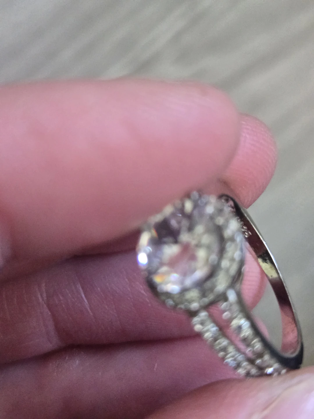 Sterling Silver Halo Ring - photo 5