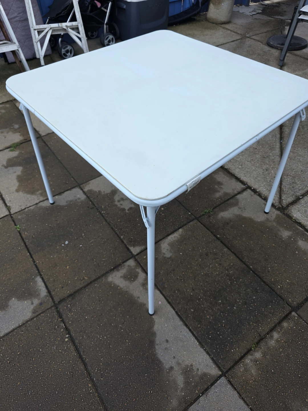Folding card Table !!white - photo 4