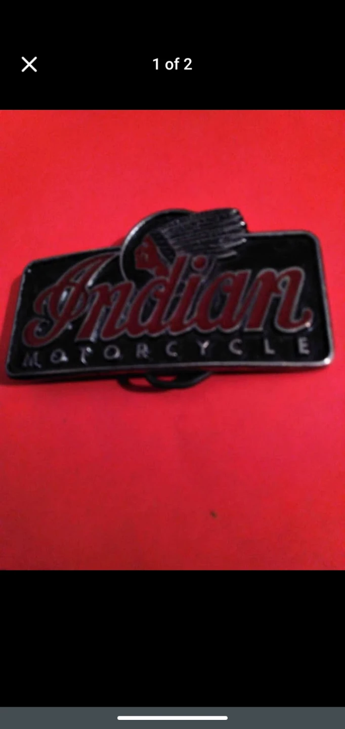 Indian motorcycle belt buckle metal