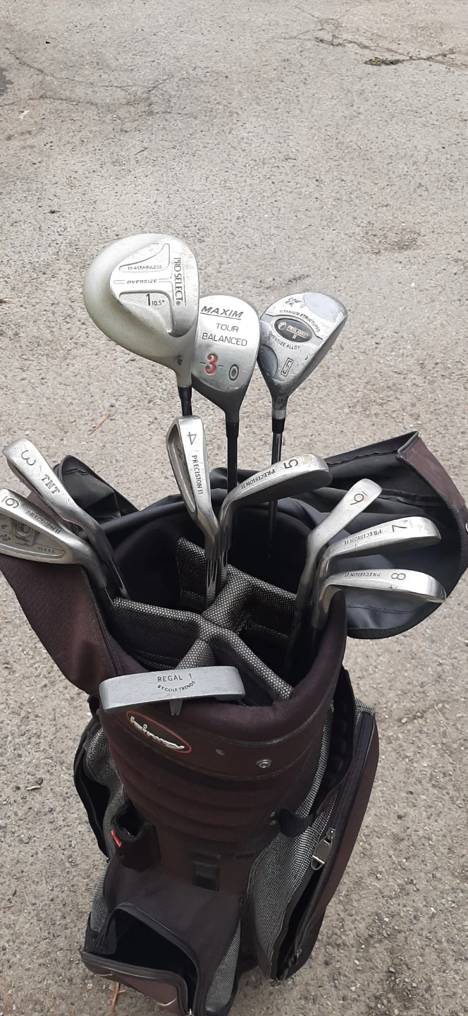 Complete Set Of Men's Right Handed Golf Clubs With Bag and Cover - photo 2