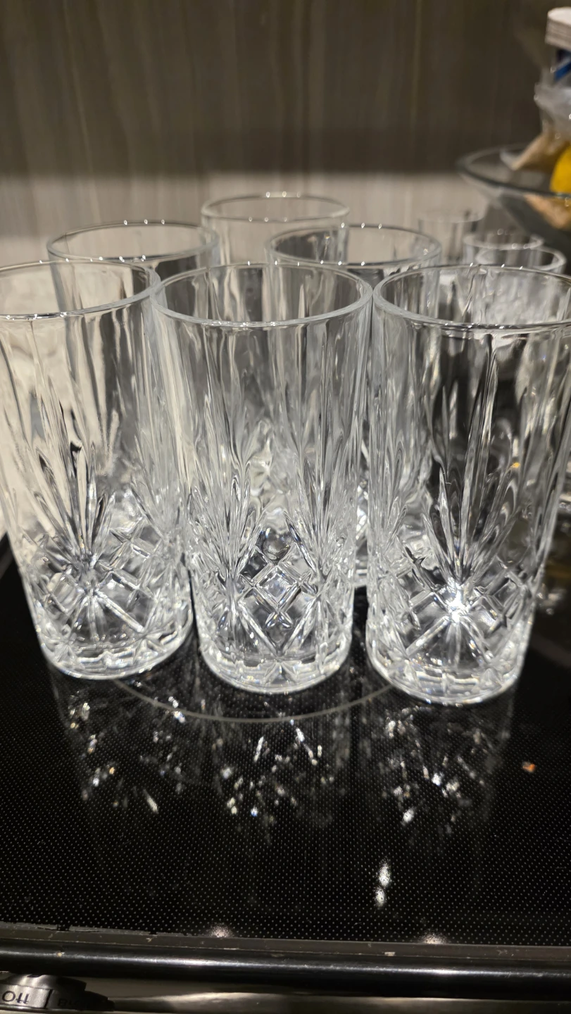 MOVING SALE, of 6 Crystal Cut Tumbler Glasses - photo 4
