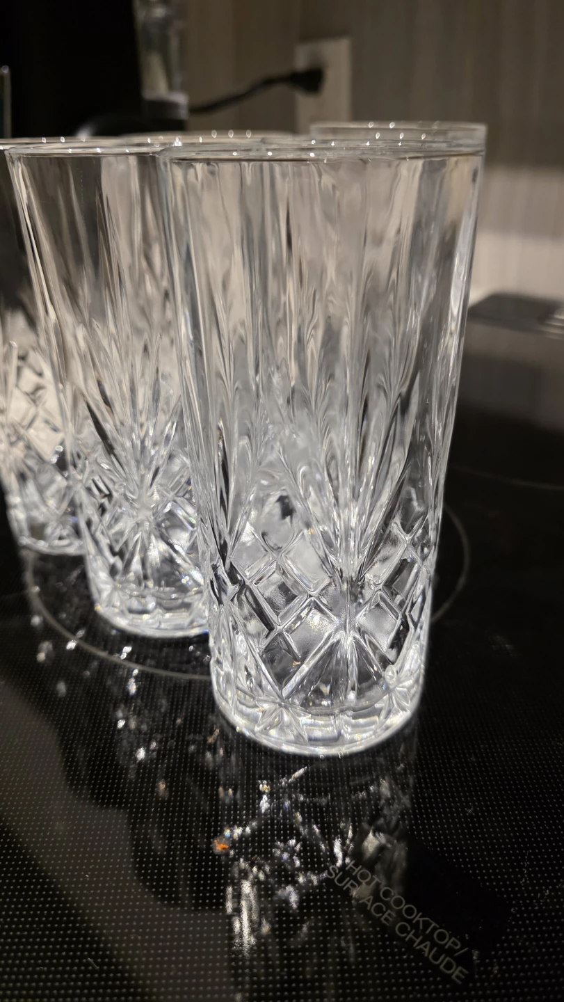 MOVING SALE, of 6 Crystal Cut Tumbler Glasses - photo 5