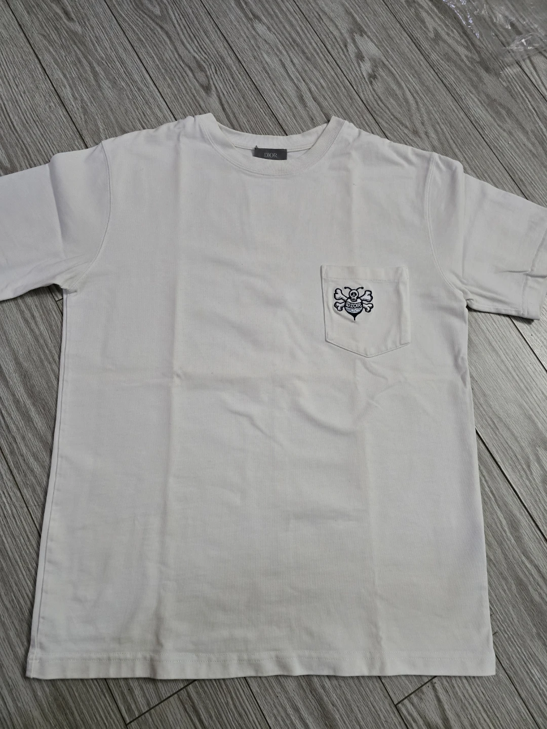 Christian Dior White Pocket Tee - Embroidered Logo - photo 2
