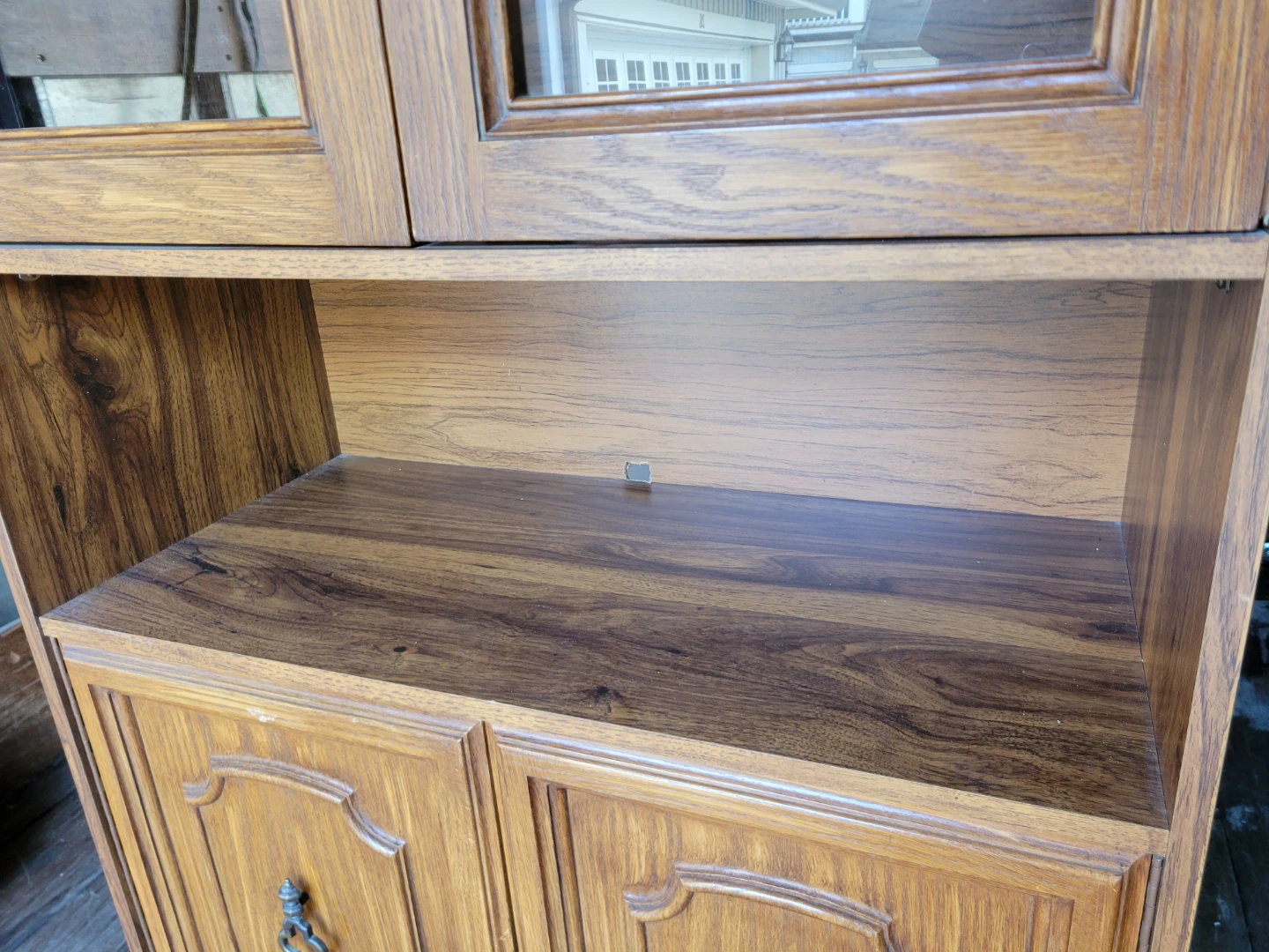 Wooden Display Cabinet with Glass Doors - photo 5