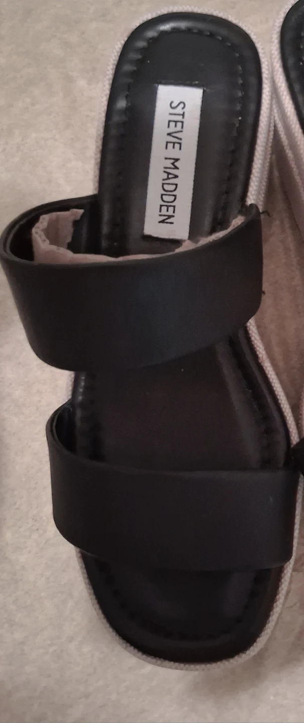 Steve Madden Women's Black Wedge Sandals