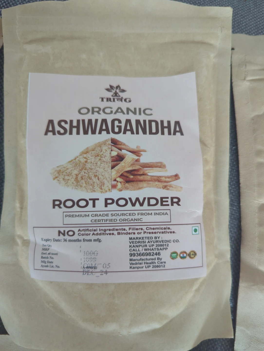 Organic Ashwagandha &  Shatavari. - photo 2
