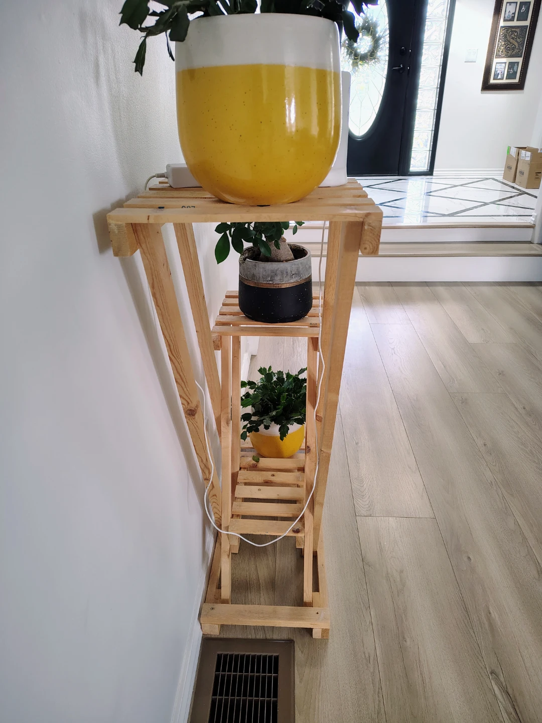 Wooden Plant Stand 3 tiers custom made - photo 2